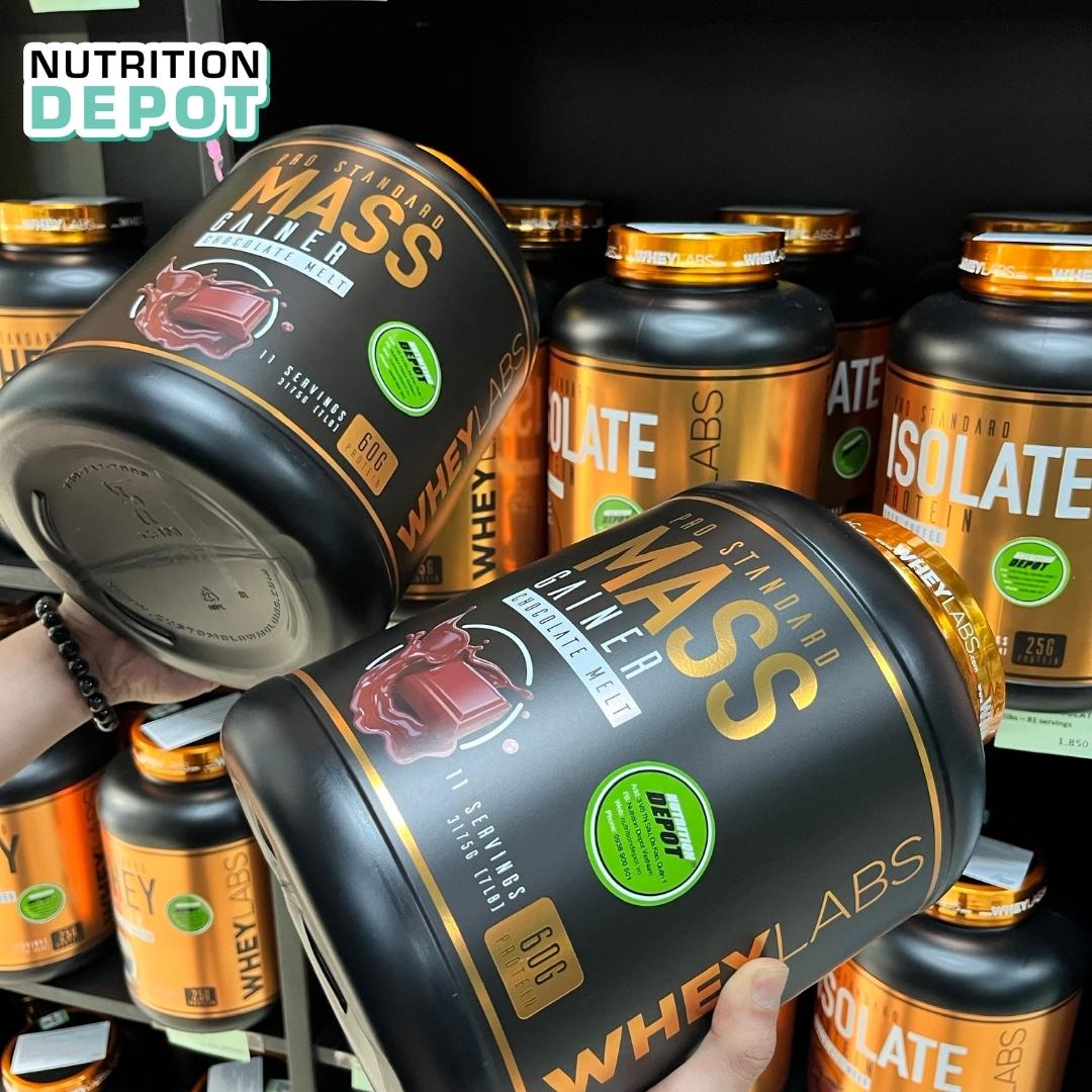 COMBO 2 hũ Sữa tăng cân và tăng cơ Wheylabs Pro Standard Mass 7lbs – Vị Chocolate Melt – TẶNG KÈM 1 wheylabs BCAA 30 lần dùng