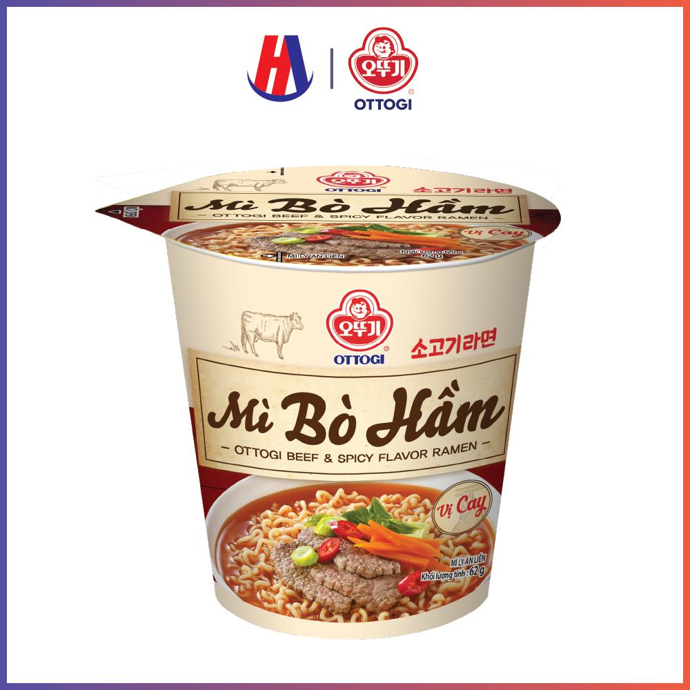 Mì ly bò hầm cay Ottogi 62g