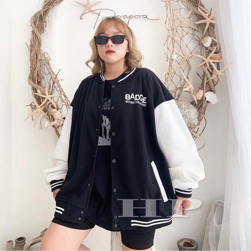 Áo bomber BADGE phối tay TH6