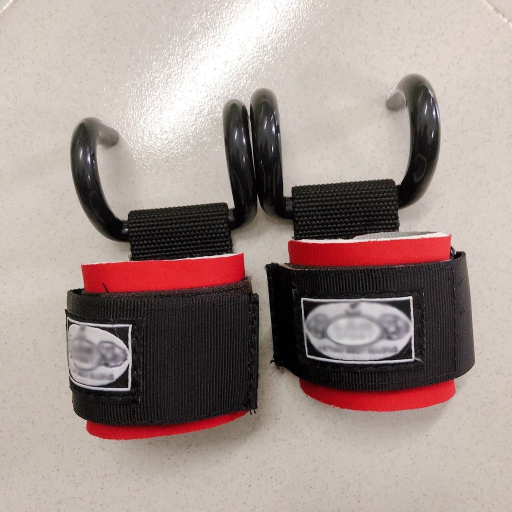 Quấn cổ tay có móc hỗ trợ nâng tạ , kéo xà , tập xô Lamsportgng