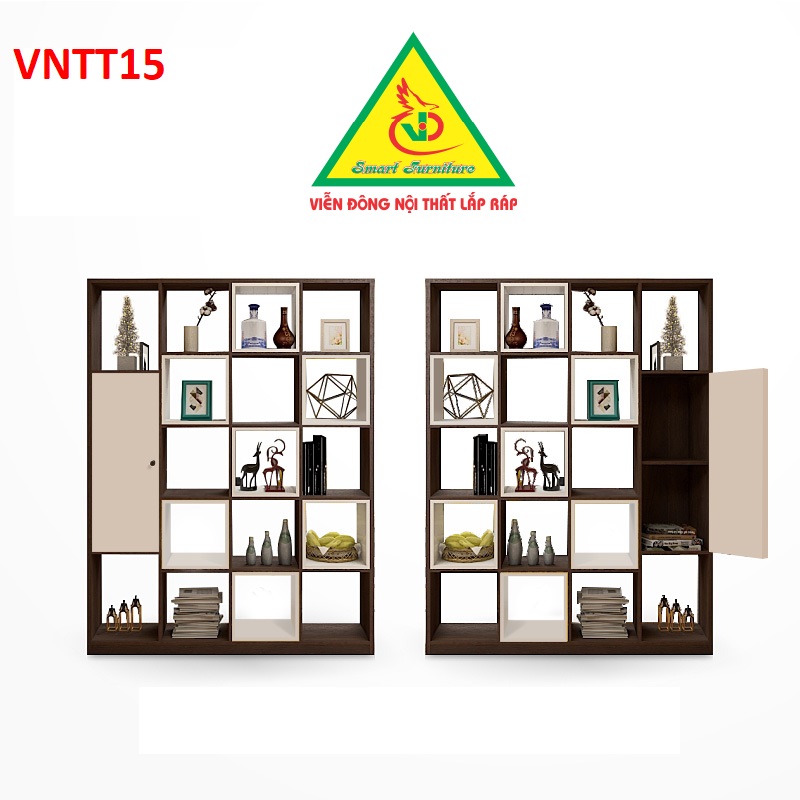 TỦ KỆ TRANG TRÍ KIÊM VÁCH NGĂN VNTT15 - Nội thất lắp ráp Viendong Adv