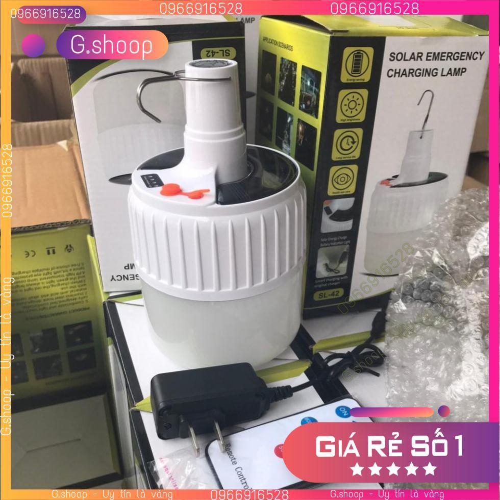 Bóng đèn led năng lượng mặt trời có điều khiển_treo hiên nhà sân vườn 100W tiện lợi S1975