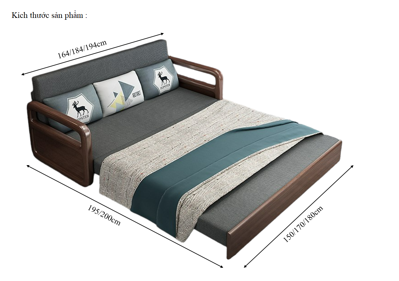 Giường Sofa Cao Cấp, Sofa Giường Phòng Khách Đa Năng, Ghế Sofa Tiện Dụng