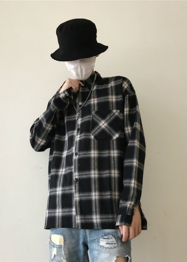 Áo sơ mi sọc caro unisex Mã: AM1299