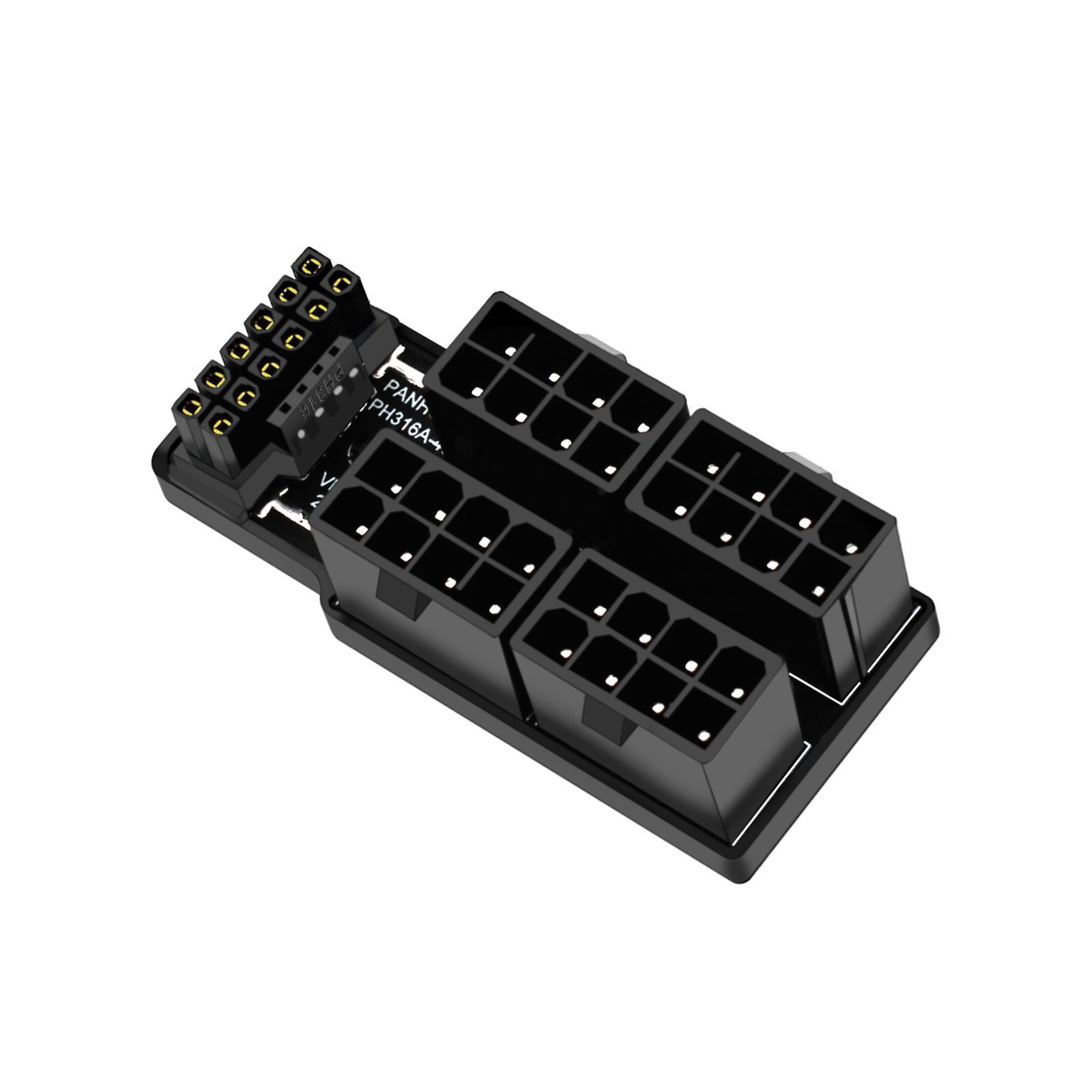 ATX3.0 12vhpwr 12+4P Power Steering Connector 4x8P to 40 Graphics Connector Easy to Use 600W Power Steering Connector