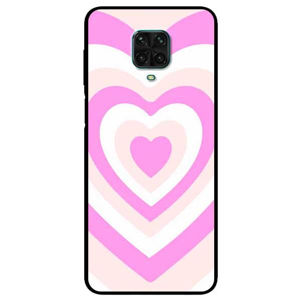 Ốp lưng dành cho Xiaomi Redmi Note 9s / Redmi Note 9 Pro / Redmi Note 9 Pro Max - Tim Cầu Vồng Trắng Hồng
