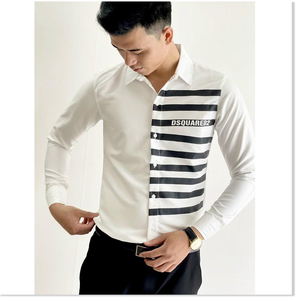 SƠ MI NAM KẺ SỌC 2 MÀU HÀN QUỐC KHÁNH AN STORE