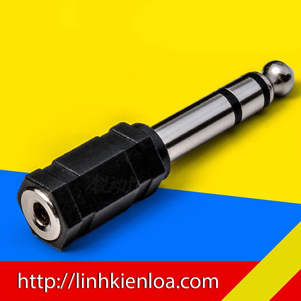 Jack chuyển từ 6.35mm sang 3.5mm Stereo - Jack nhựa