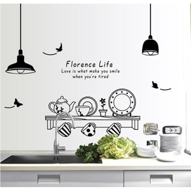Decal trang trí tường - Căn Bếp Đen