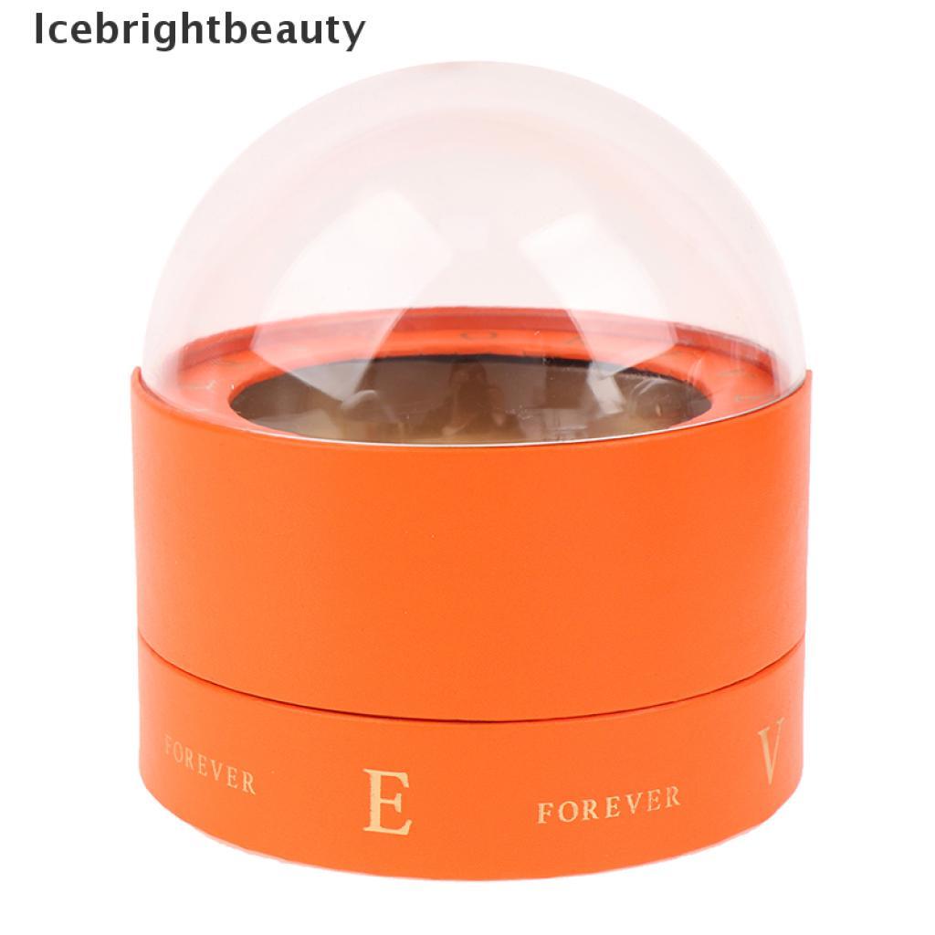 Icebrightbeauty 1pc Chocolates Box Flower Box Round Handle Transparent Gift Box Packing Box VN