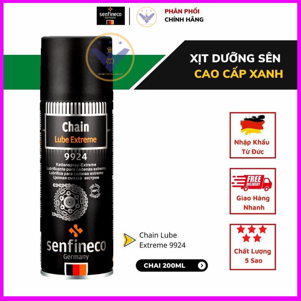 Xịt dưỡng Sên Senfineco 9924 Dạng Mỡ Bò Xanh - Made in Germany - 200ml