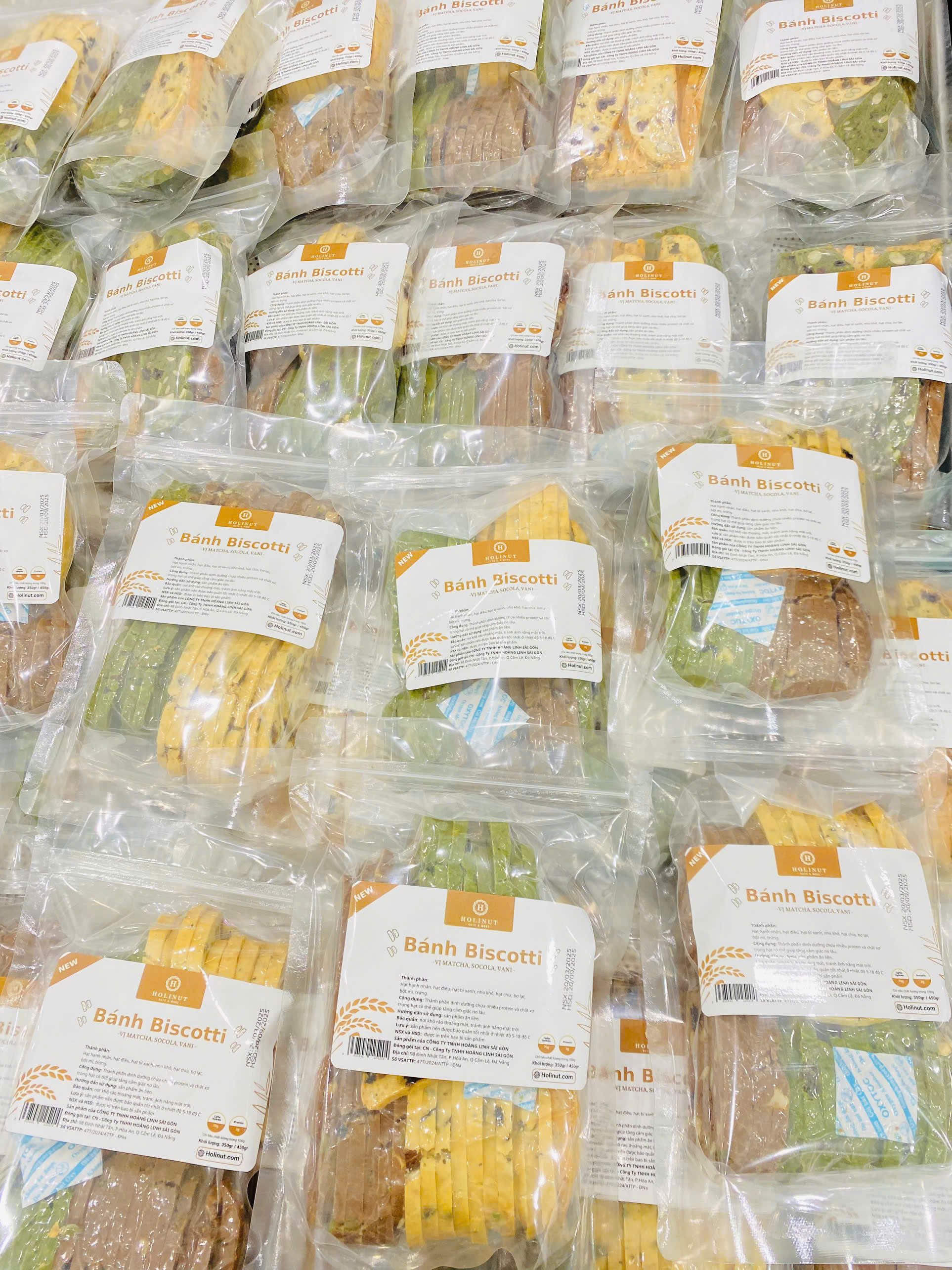 Bánh Biscotti nguyên cám 3 vị mix hạt dinh dưỡng nhập khẩu  Ăn kiêng lành mạnh, bổ dưỡng, phù hợp eat clean – hũ 500gram