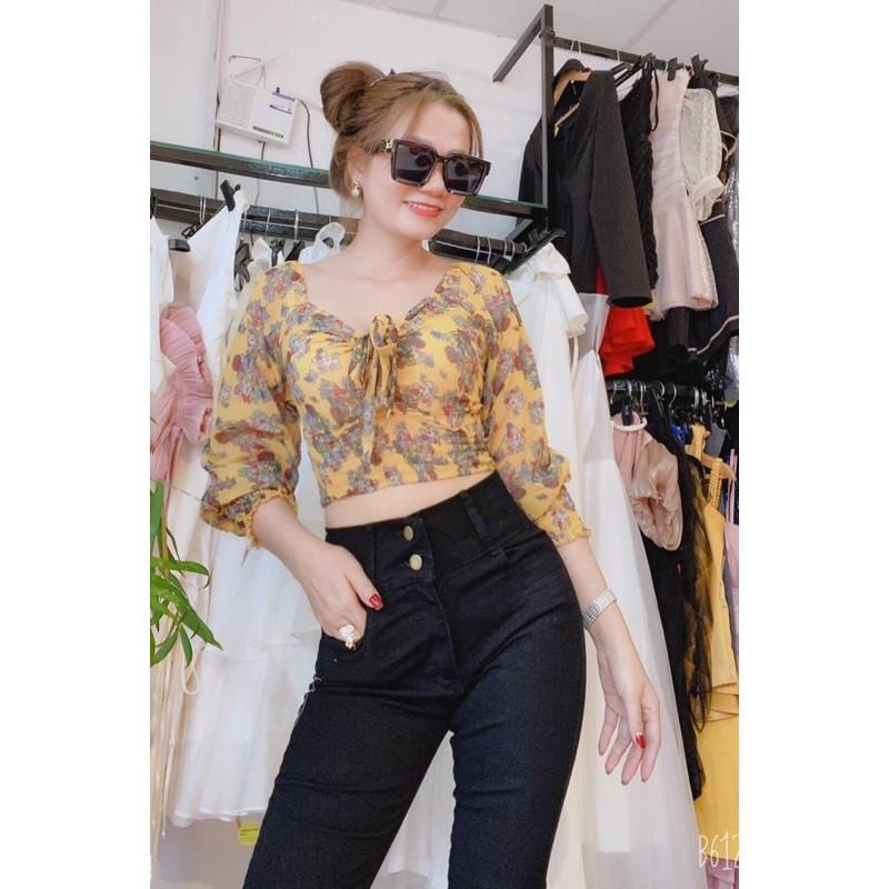 Quần Jeans Nữ Lưng Cao 2 nút tôn dáng