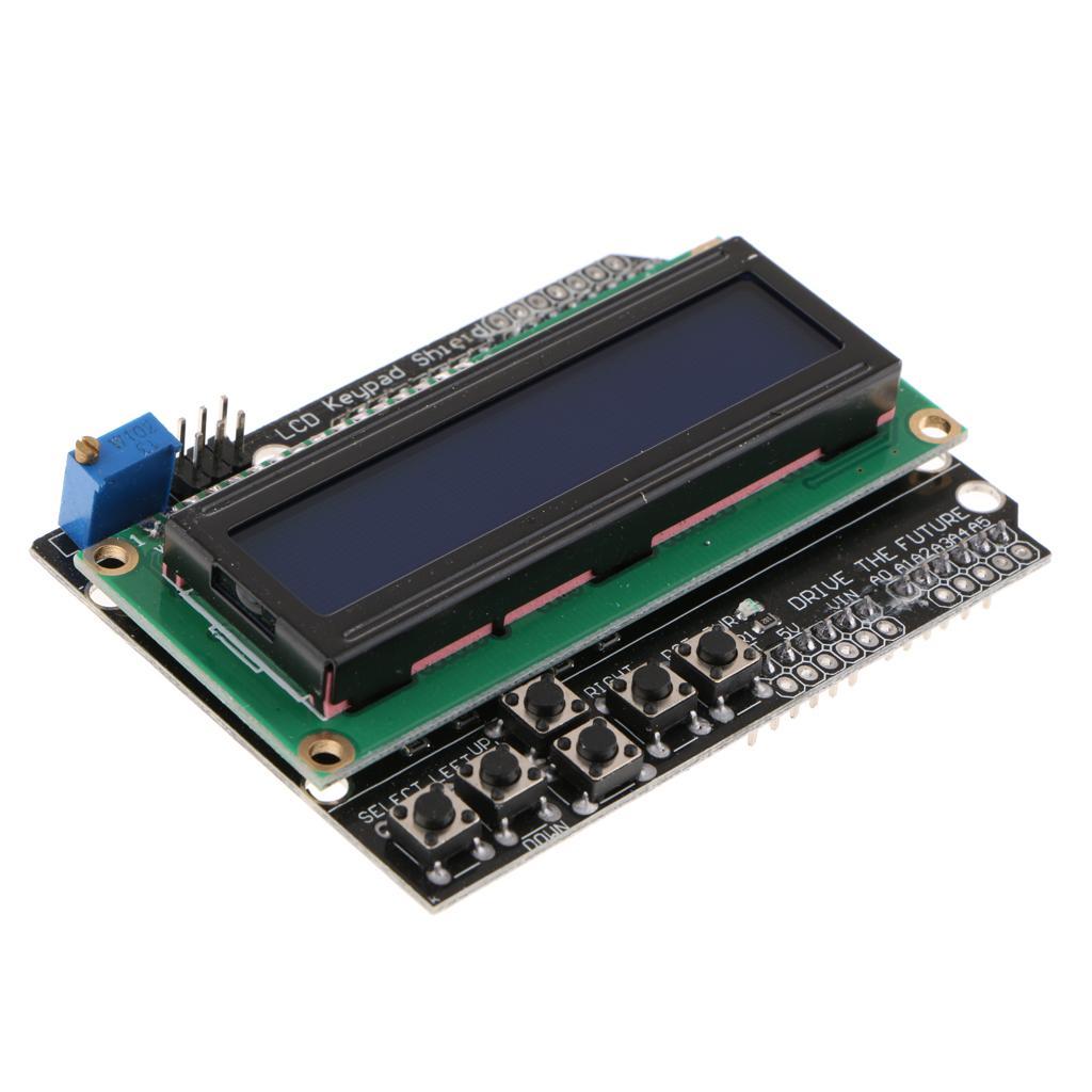 LCD1602 Character I/O Expansion Board LCD Keypad Shield For