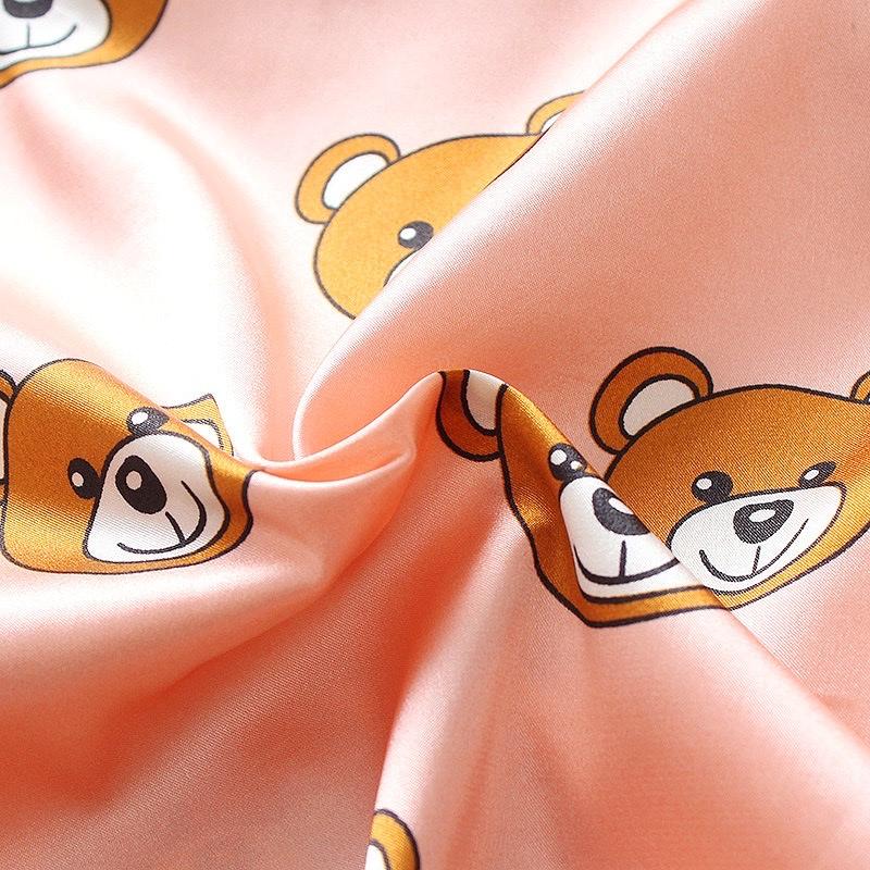 Đồ Bộ Pijama Cộc Tay Cho Bé In Hình Gấu Cute, Đồ Ngủ Cộc Tay Pizama Cho Bé Từ 7-28kg - TINY KIDS