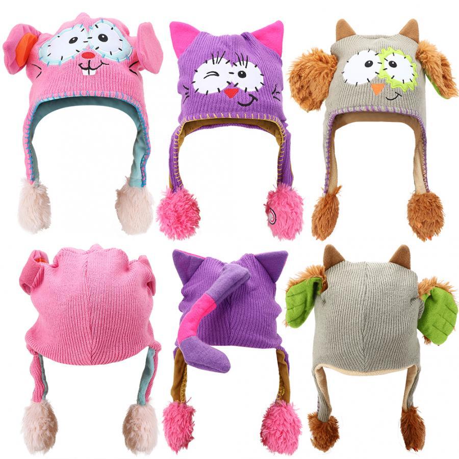 Dễ Thương Cho Bé Trẻ Em LEN MÙA ĐÔNG Đan Len Dễ Thương Nón Di Chuyển Tai Kể Chuyện Ngộ Nghĩnh Đồ Chơi Bộ Đội Cho Trẻ Em Bé