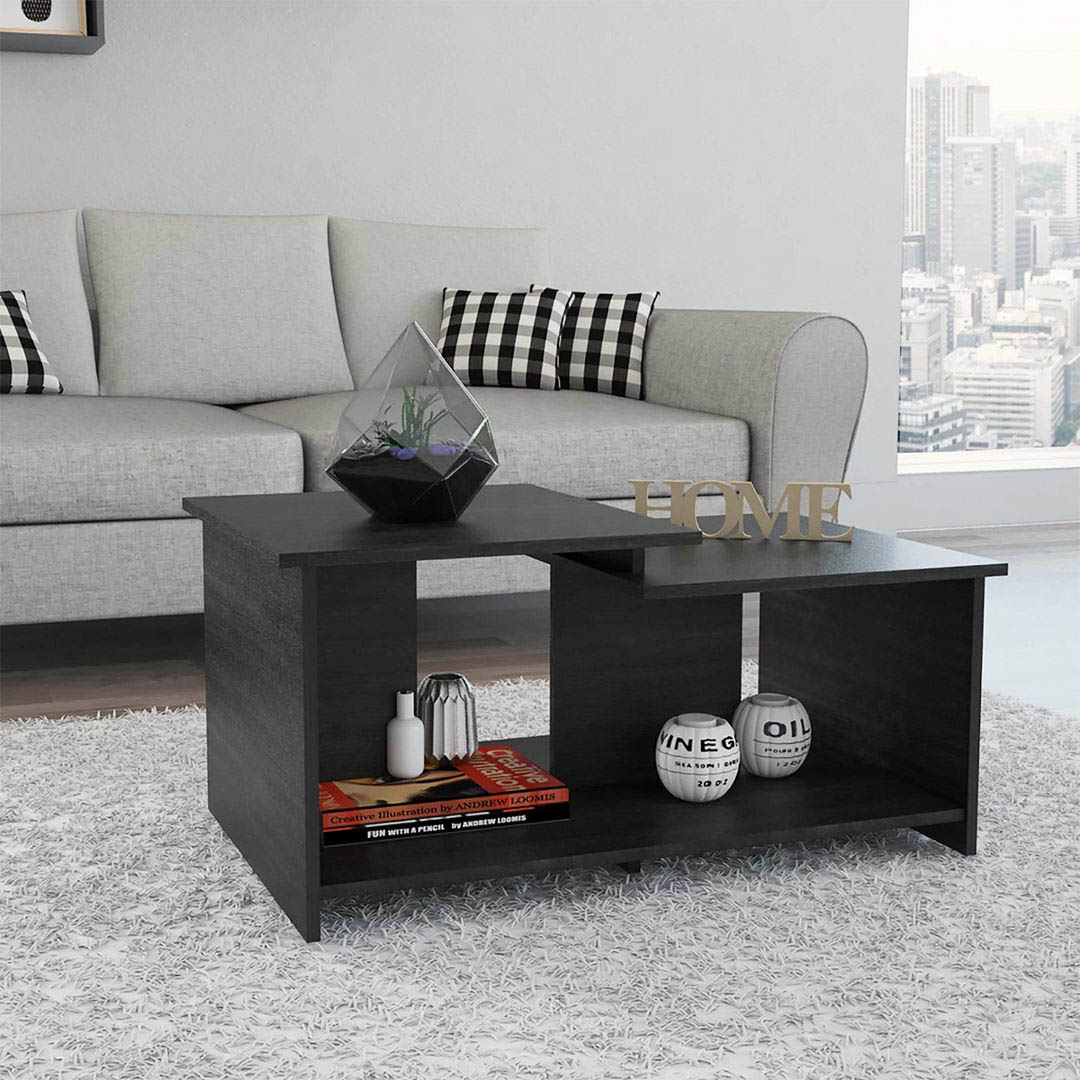 Bàn trà gỗ hiện đại SMLIFE Chihiro | Gỗ MDF dày 17mm chống ẩm | D90xR50xC42cm