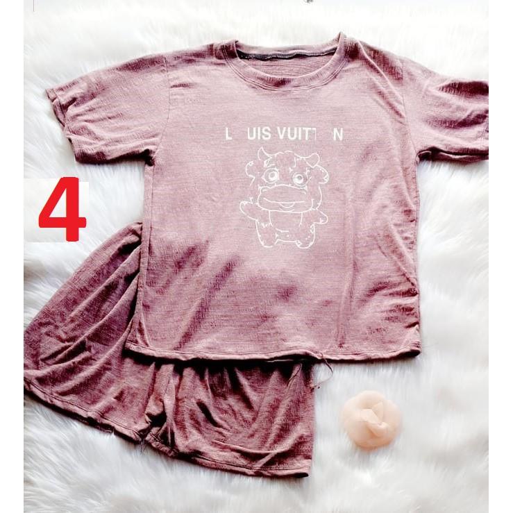 Xả rẻ bộ cotton nữ quần đùi - 40 đến 65kg - ẢNH THẬT