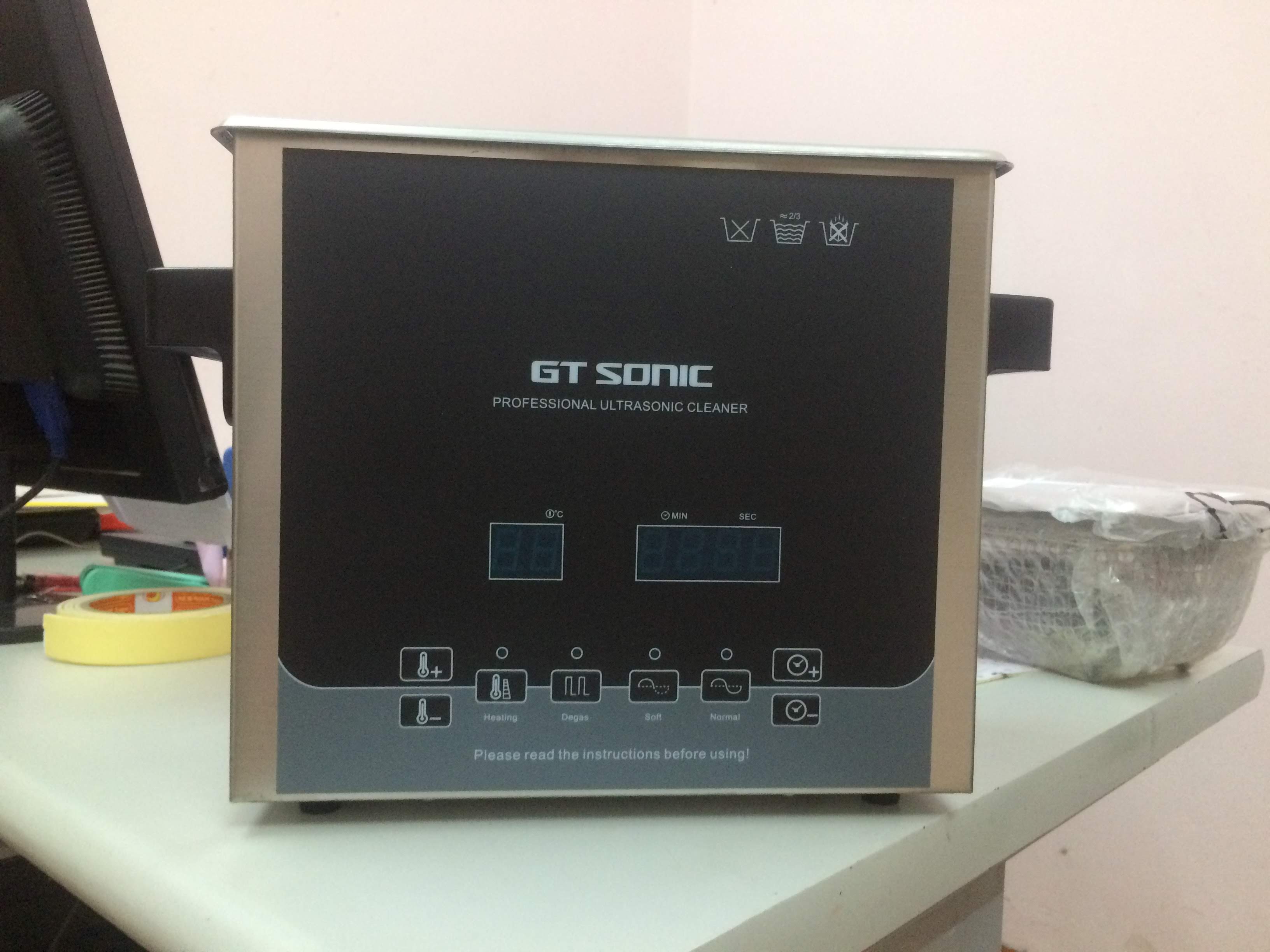 Bể rửa siêu âm gtsonic-D3, thể tích 3 lít làm sạch nhanh vết bụi bẩn, có chức năng đuổi khí và gia nhiệt-Hàng chính hãng