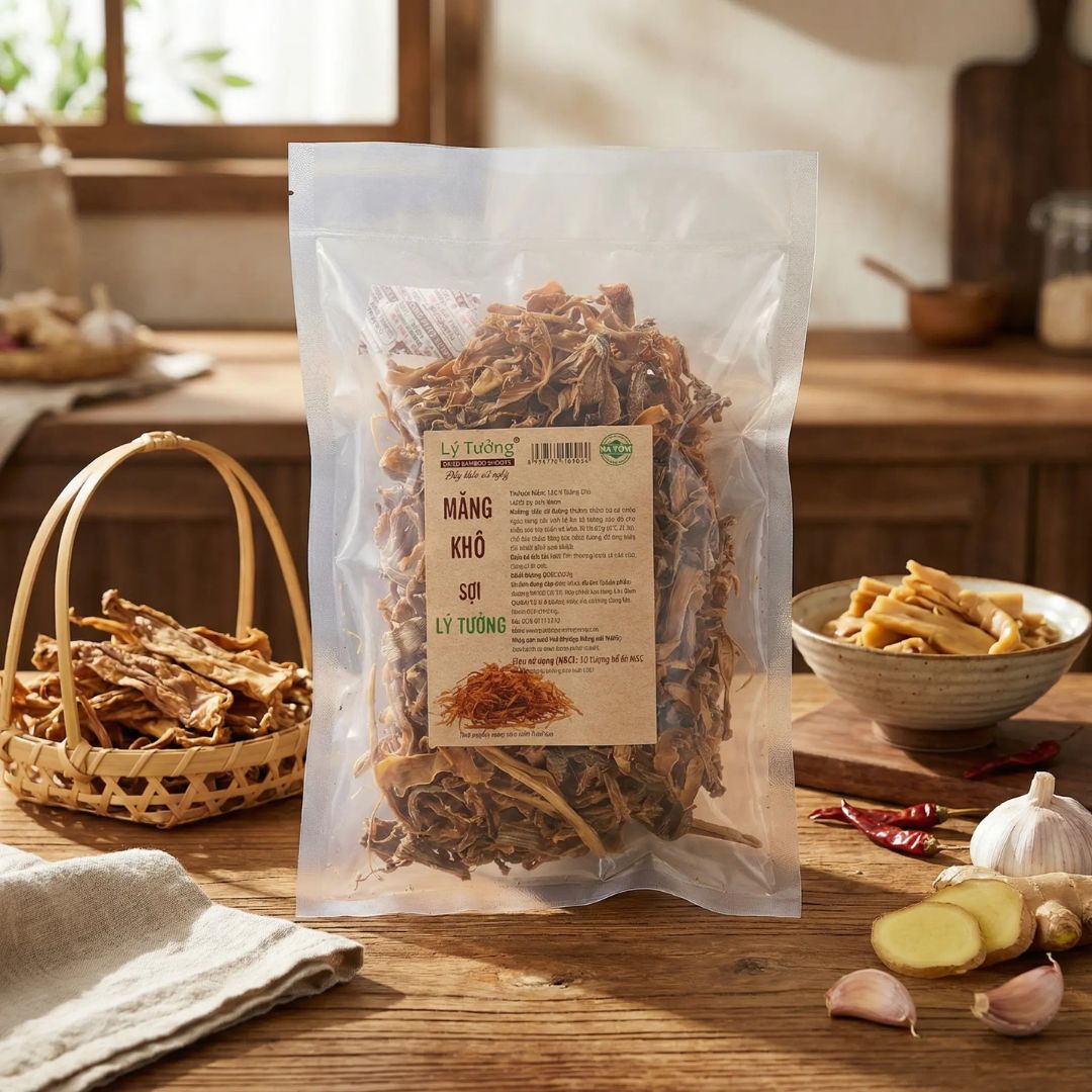 Măng Khô Sợi 200g - Thực phẩm Lý Tưởng - Hàng Loại 1 Ngon - Phù hợp nhiều món