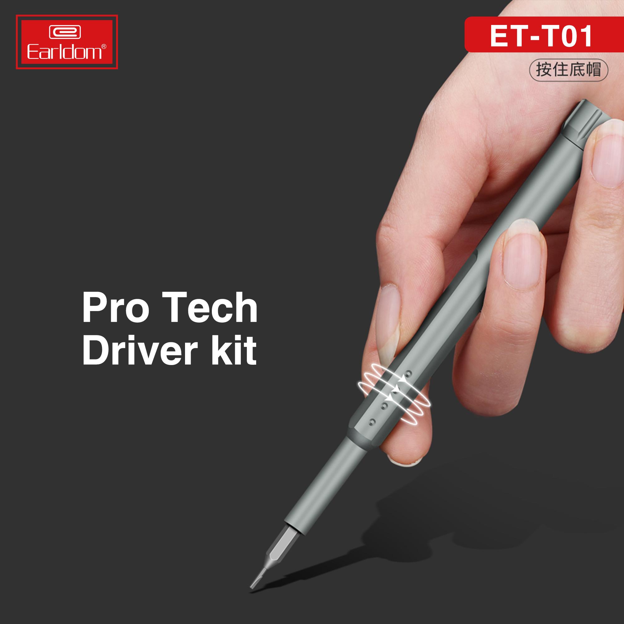 Bộ Tua Vít Bỏ Túi Đa Năng Pro Tech Driver Kit Earldom ET-T01 - Hàng Chính Hãng