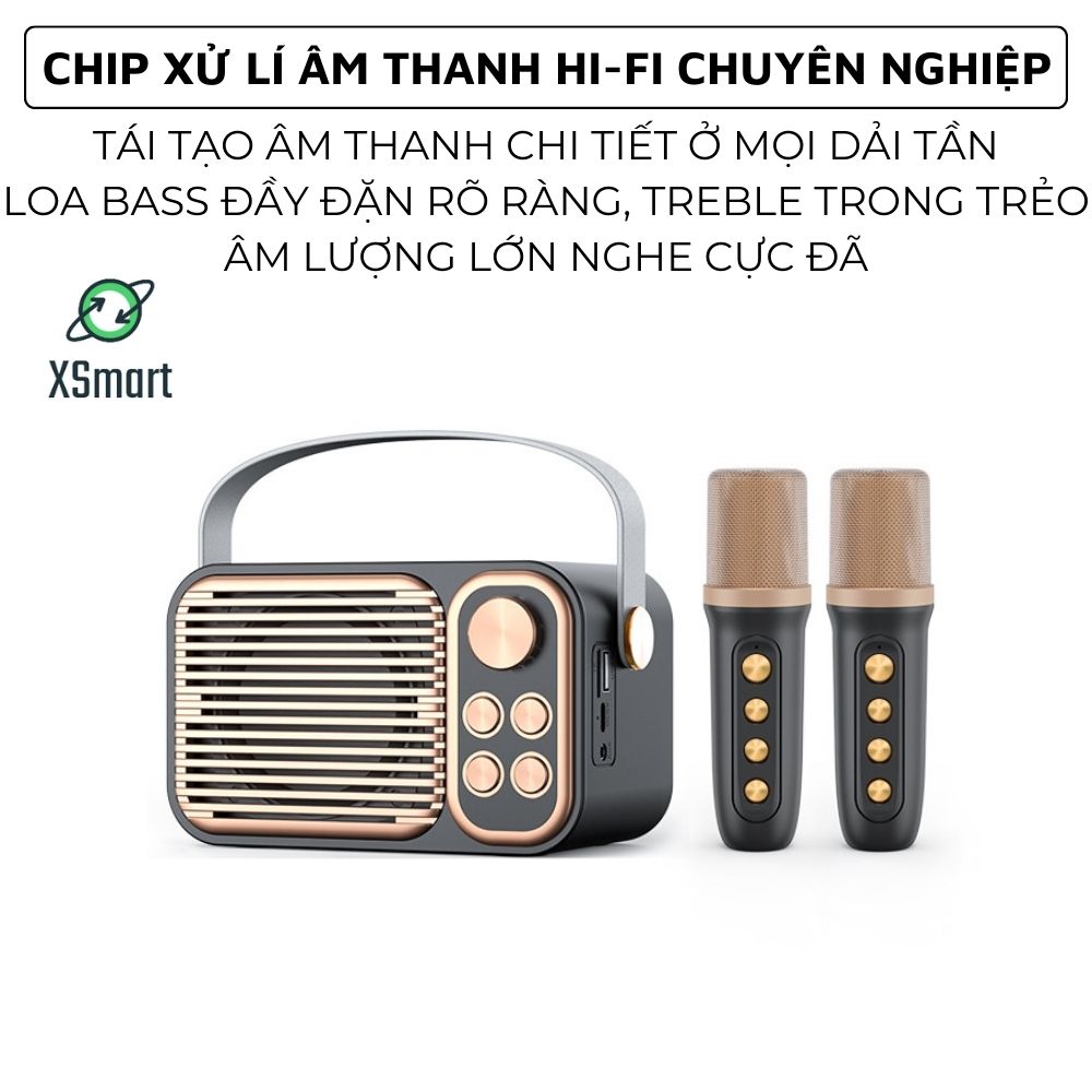 Loa Bluetooth Hát Karaoke Âm Thanh Siêu Hay YS-106BT Chỉnh Giọng Hát Pro-Hàng Chính Hãng