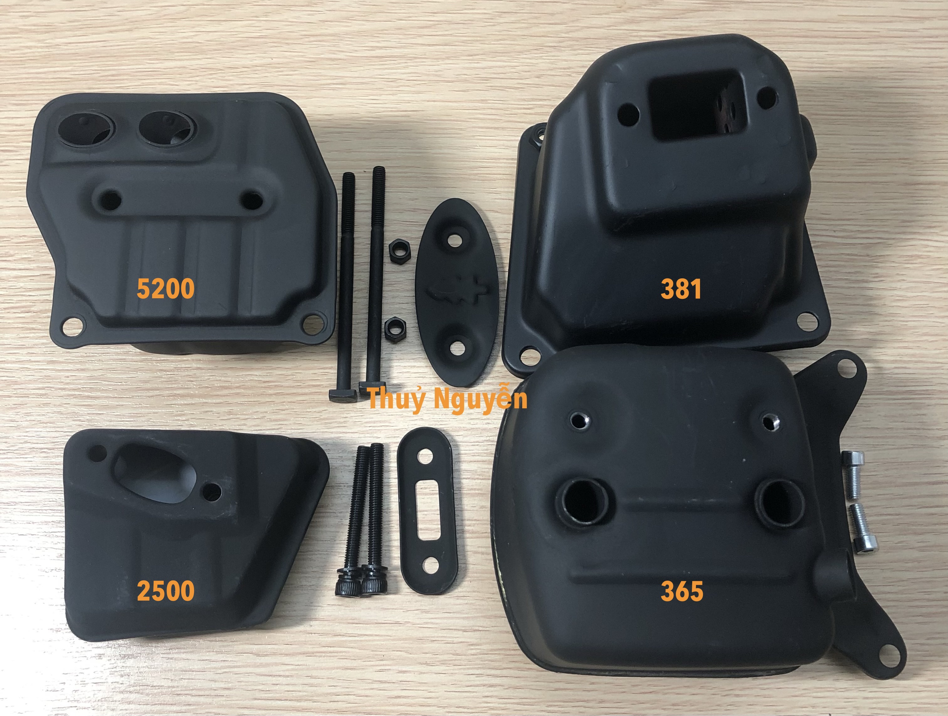 Pô lửa /bô lửa máy cưa xích 2500 / 5200 / 381 / 365