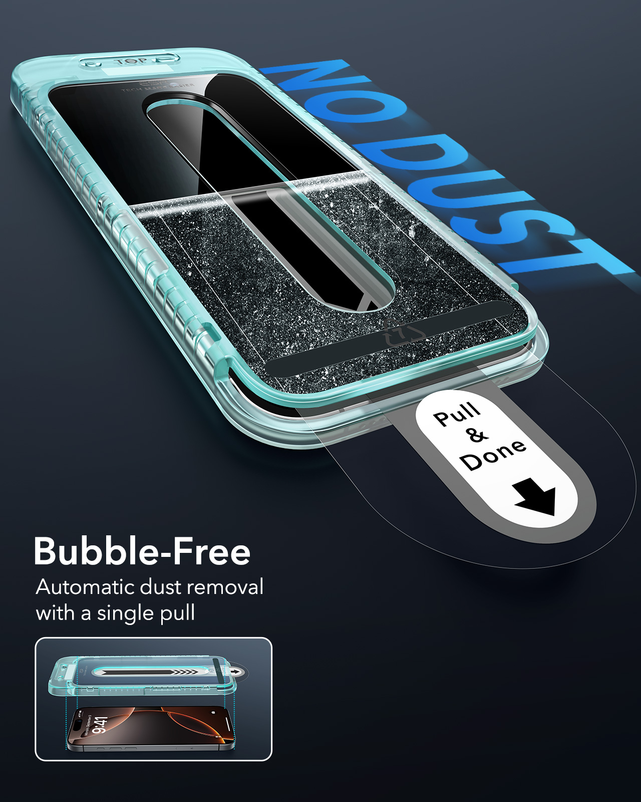 Kính Cường Lực ESR cho iPhone 16 / iPhone 16 Plus / iPhone 16 Pro / iPhone 16 Pro Max ESR Tempered-Glass Screen Protector - Hàng Chính Hãng