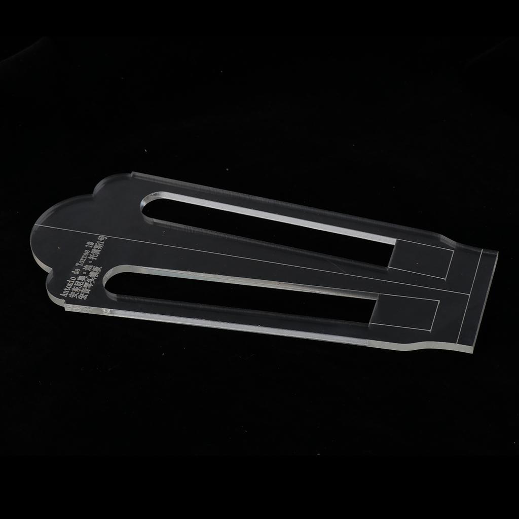 Guitar Headstock Acrylic Template for Classical Guitar DIY Tool 175x65x4mm