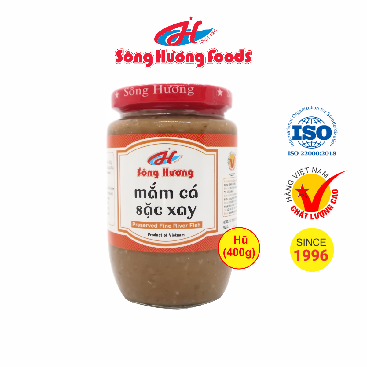 Mắm Cá Sặc Xay Sông Hương Foods Hũ 400g