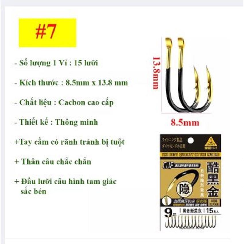 Lưỡi câu cá CJ Seiko Nhật Bản Cao Cấp Chuyên Câu Đài, Câu Đơn LC-7 - Sanami Fishing