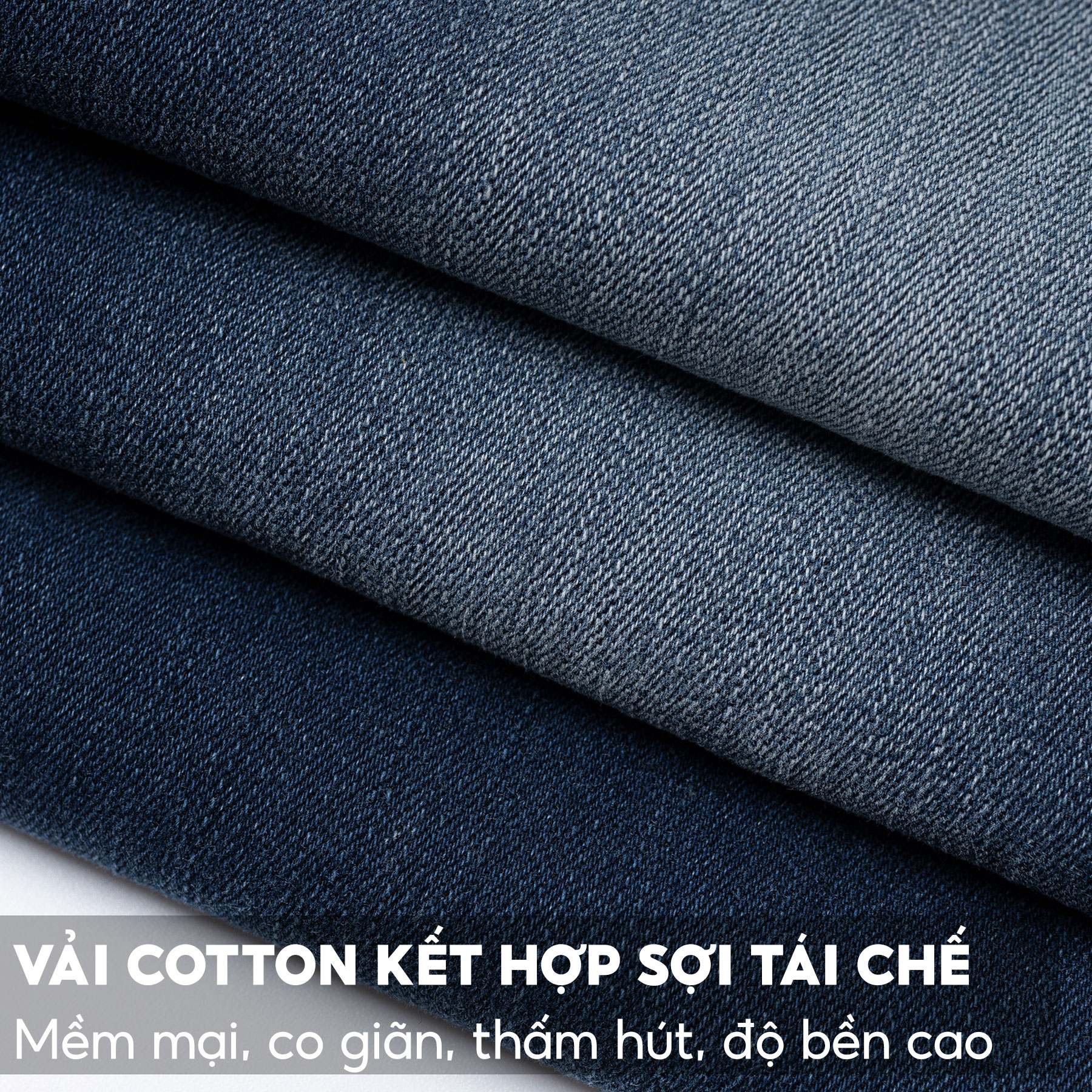 Quần Jean Nam 5S RECYCLED, Chất Liệu Cotton Kết Hợp Sợi Tái Chế, Siêu Bền, Co Giãn, Mềm Mịn, Màu Sắc Basic (QBD23003)