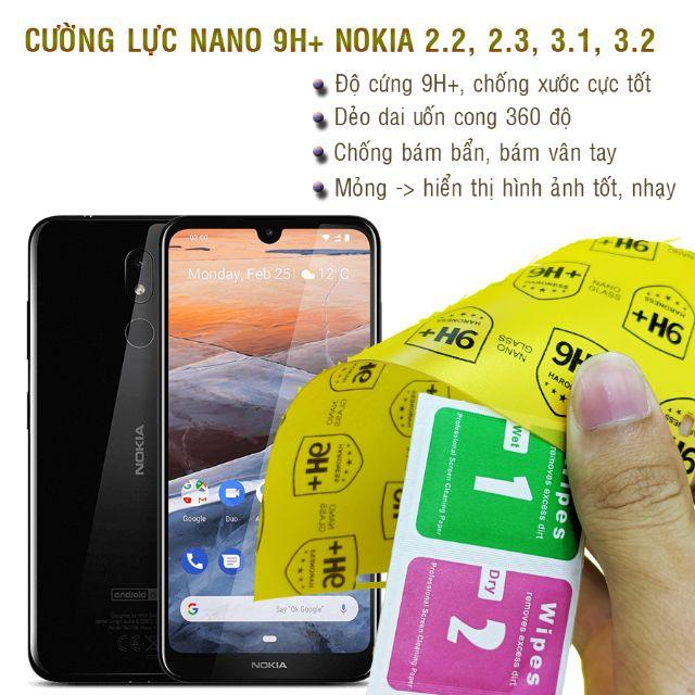 Dán cường lực dẻo nano dành cho  Nokia 2.2, 2.3, 3.1 Plus, 3.2