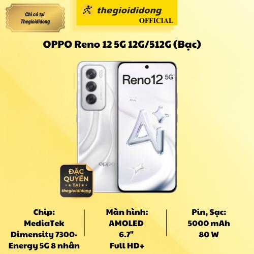 OPPO Reno 12 5G 12G/512G - Hàng Chính Hãng