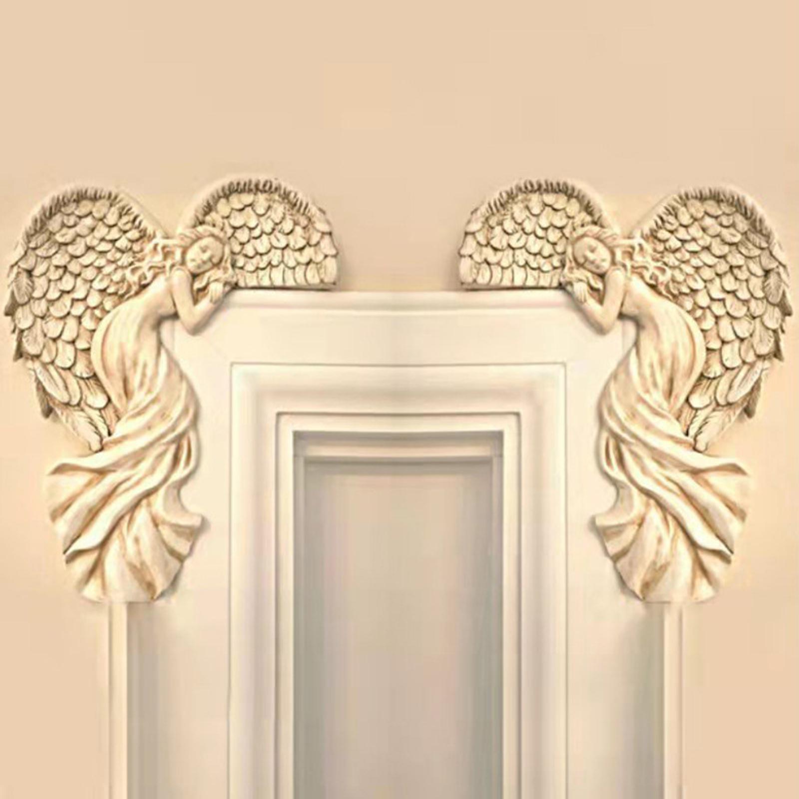 Corner Angel Figurine Crafts Statues For Housewarmimg Home Accent Left Right