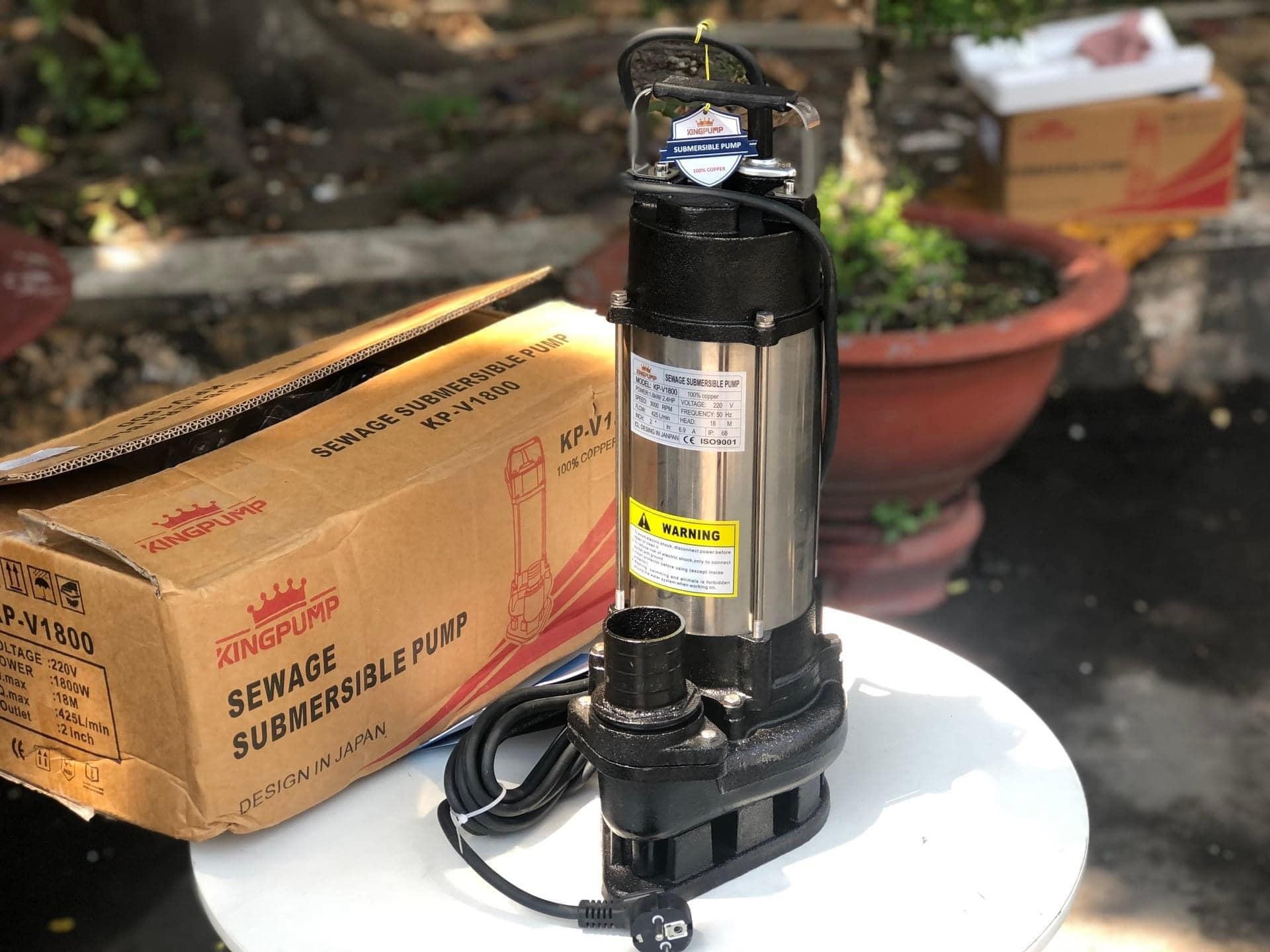 MÁY BƠM CHÌM 1800W KINGPUMP KP-V1800 - HÀNG CHÍNH HÃNG