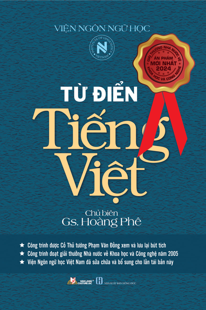 Từ Điển Tiếng Việt (Hoàng Phê) - Tái Bản - Vanlangbooks