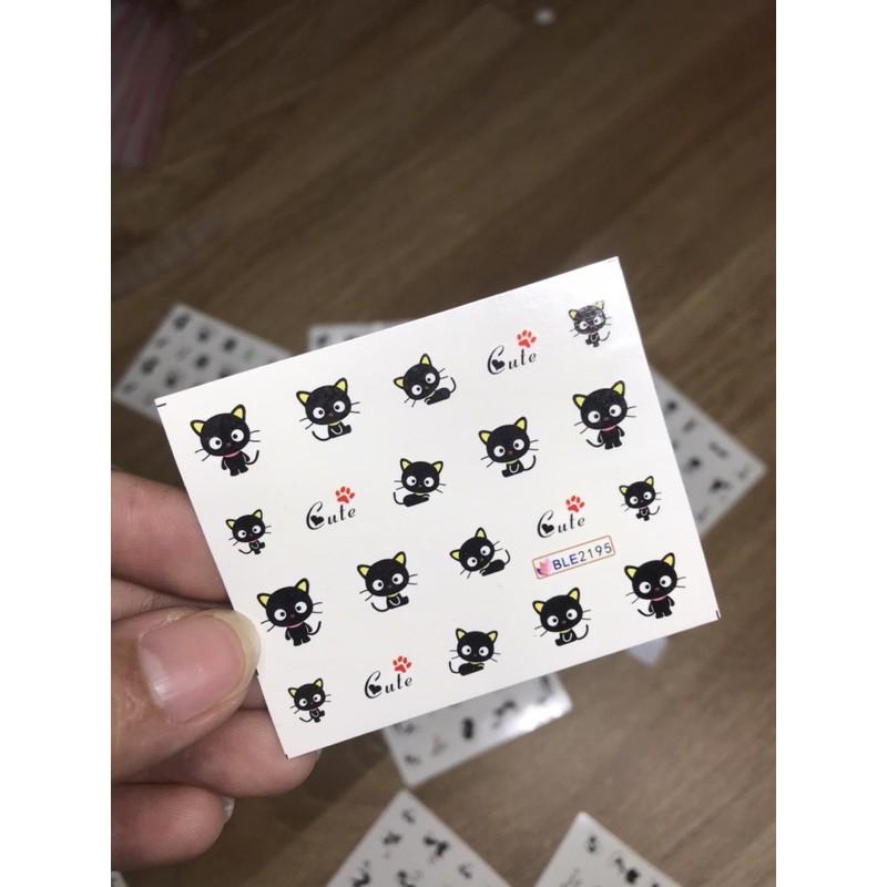 Stick dán săm nước hoạt hình Mèo