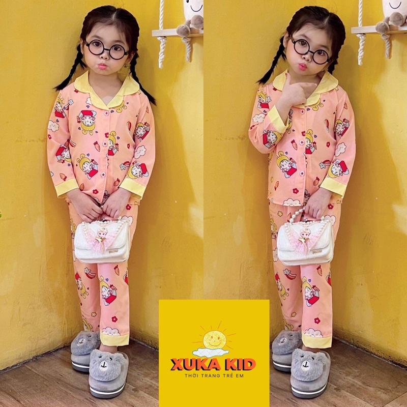 Bộ pijama dài tay dễ thương cho bé gái 10-22kg