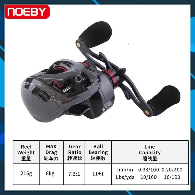 Máy Ngang Câu Cá Noeby Nonsuch Pro Tay Trái Chuyên Đồ Câu Lure_Đại Lý Đồ Câu Cá