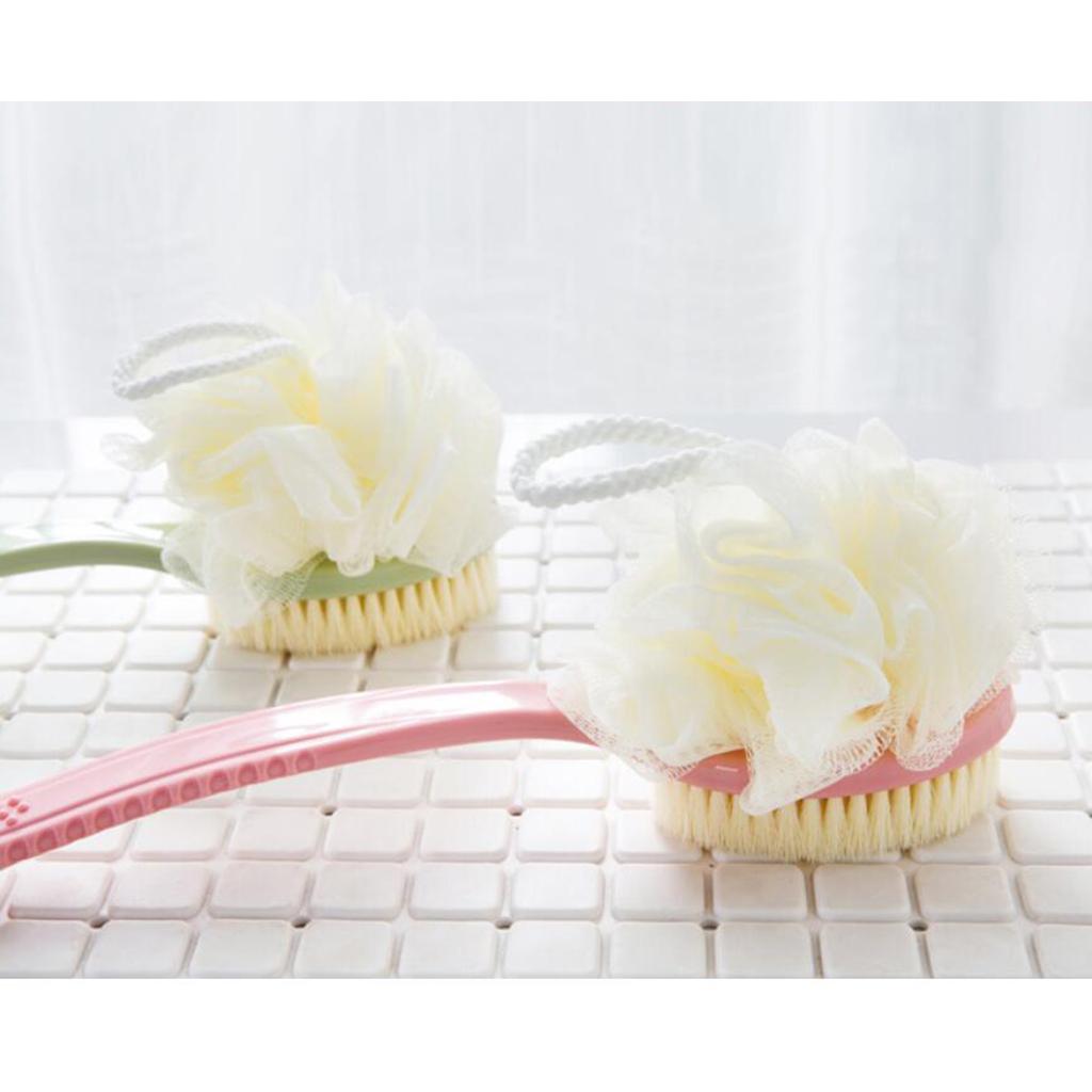 Plastic Long Handle Scrub Skin Massage Shower Brush Bath Back Brush