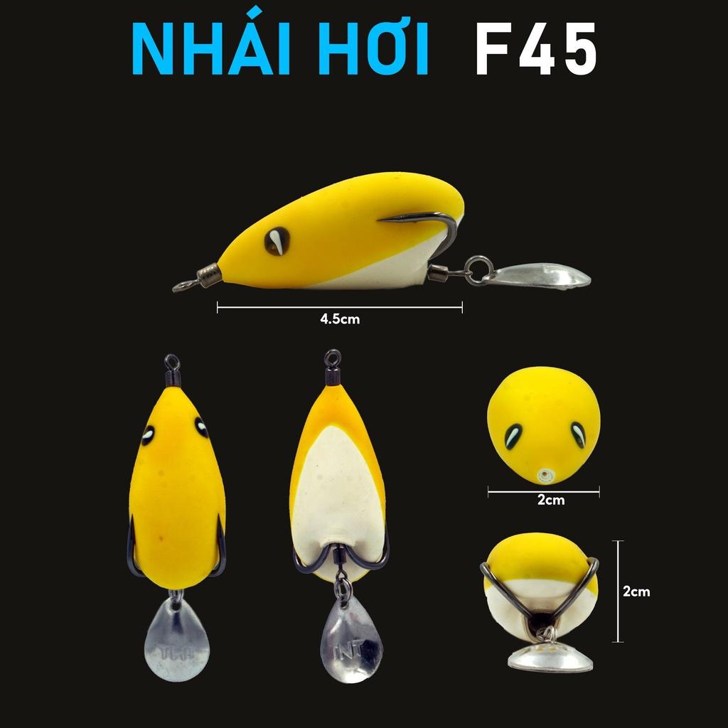 NHÁI HƠI F45 TNTlures 4.5 CM - 8GRAM - Mồi giả câu lure cá lóc