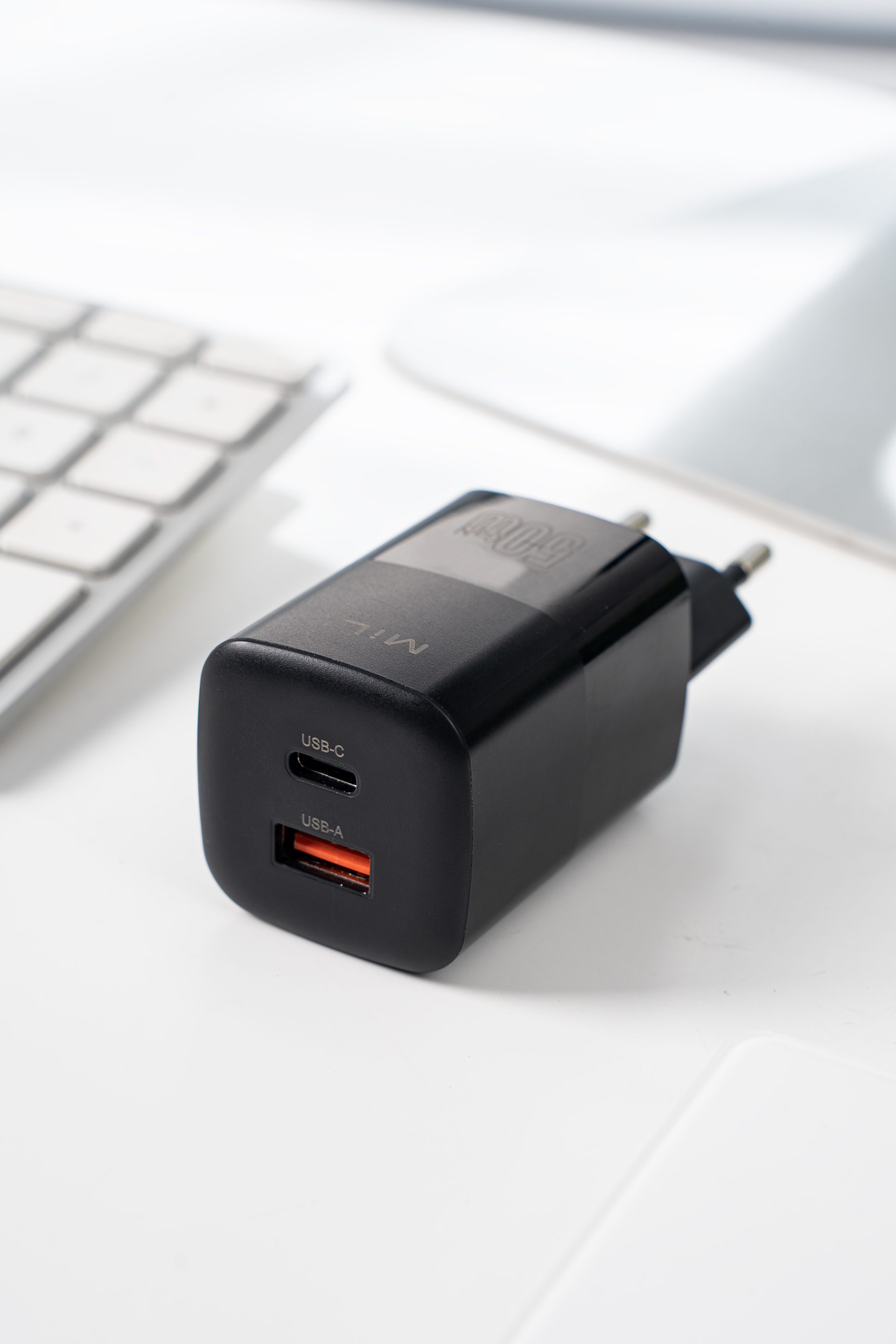 Sạc PD 50W GaN MiLi - HC-H48BK - cốc sạc nhanh chính hãng 1A1C - Hàng chính hãng