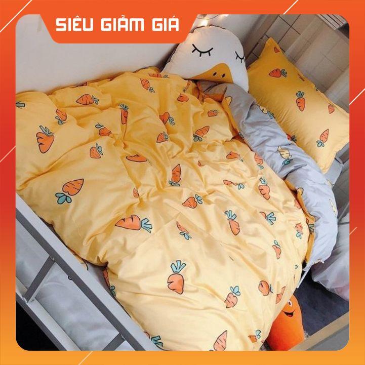 Bộ Cotton Poly Cà Rốt vàng xám