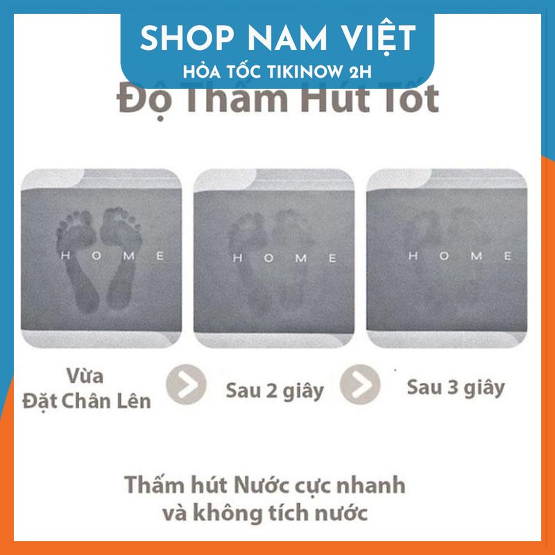 Hình ảnh Thảm Nhà Bếp Siêu Thấm Dễ Dàng Vệ Sinh, Thảm Silicon 4 Lớp NAVIVU