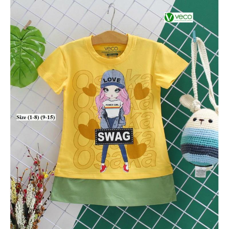 ĐẦM THUN BÉ GÁI SWAG SIZE ĐẠI 25-32KG