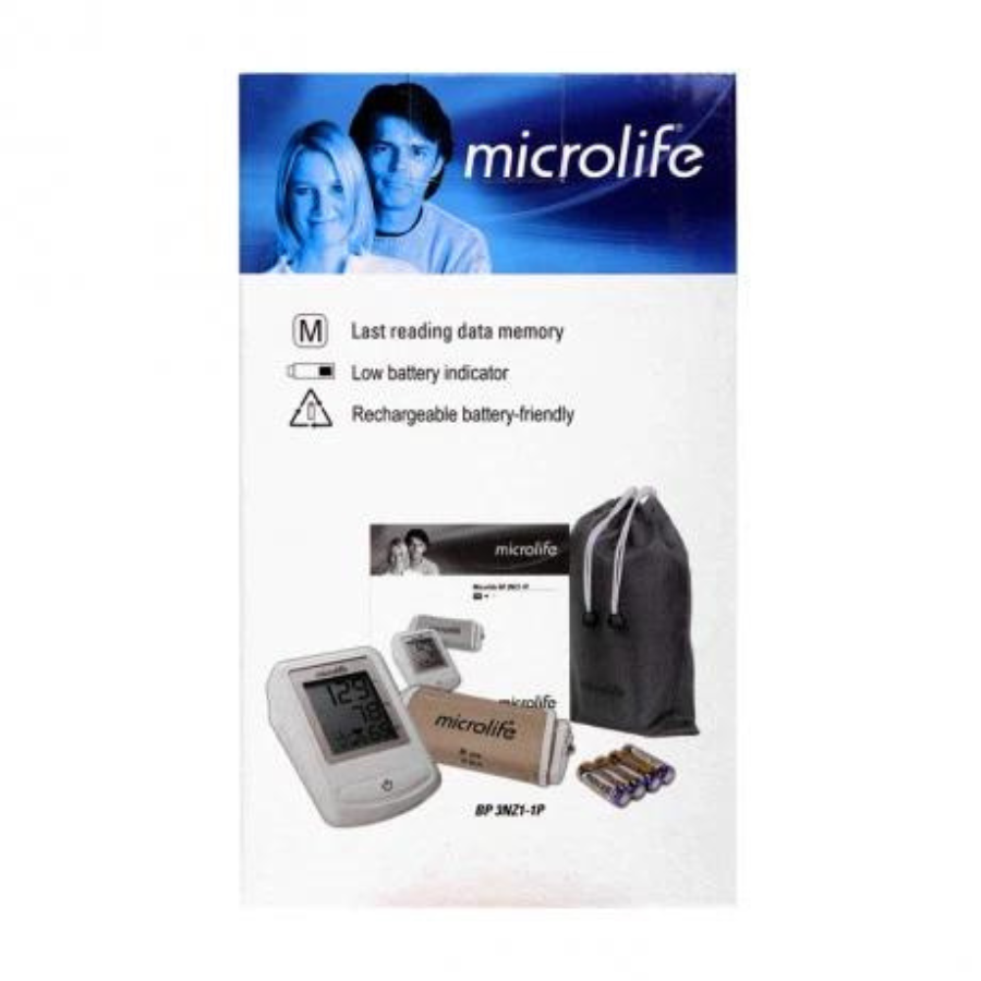 Máy Đo Huyết Áp Bắp Tay Microlife - 3NZ1-1P - Hàng Chính Hãng