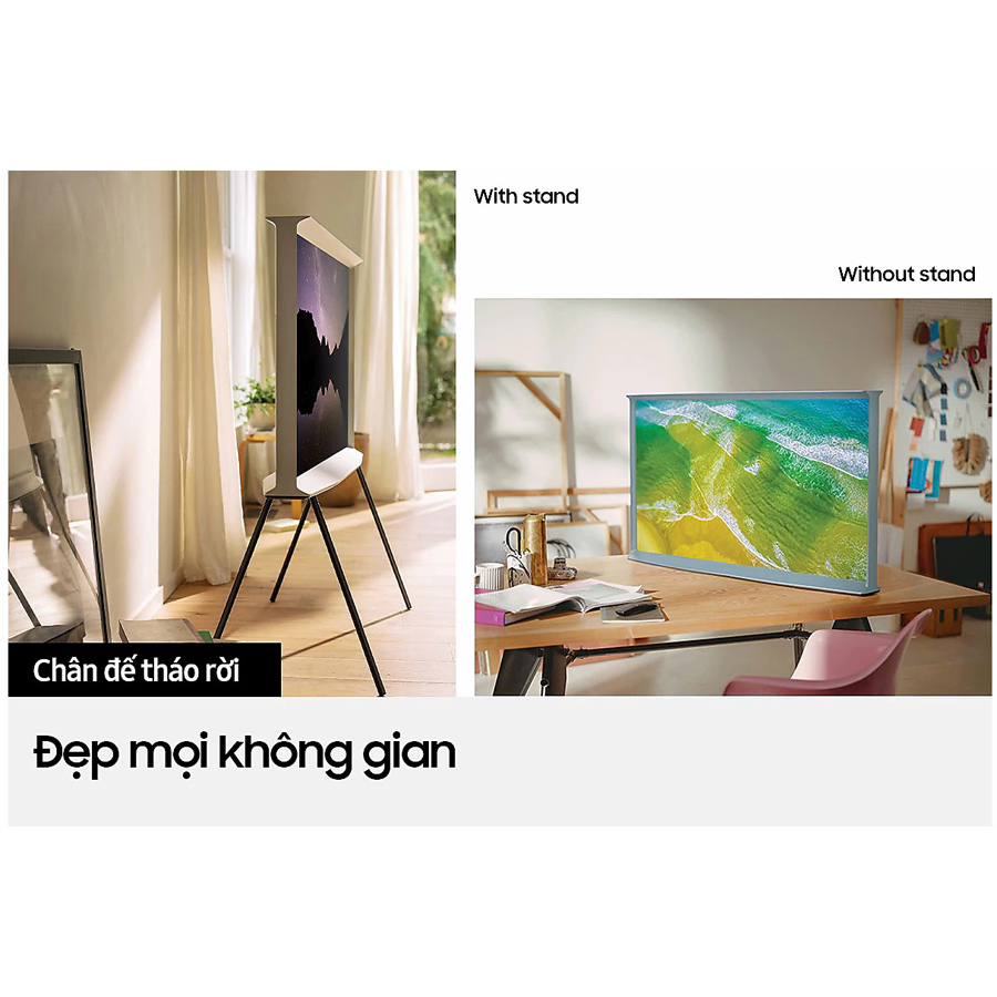 Smart Tivi Qled The Serif Samsung 4K 50 inch QA50LS01B - Model 2022 - QA50LS01BBKXXV - Màu