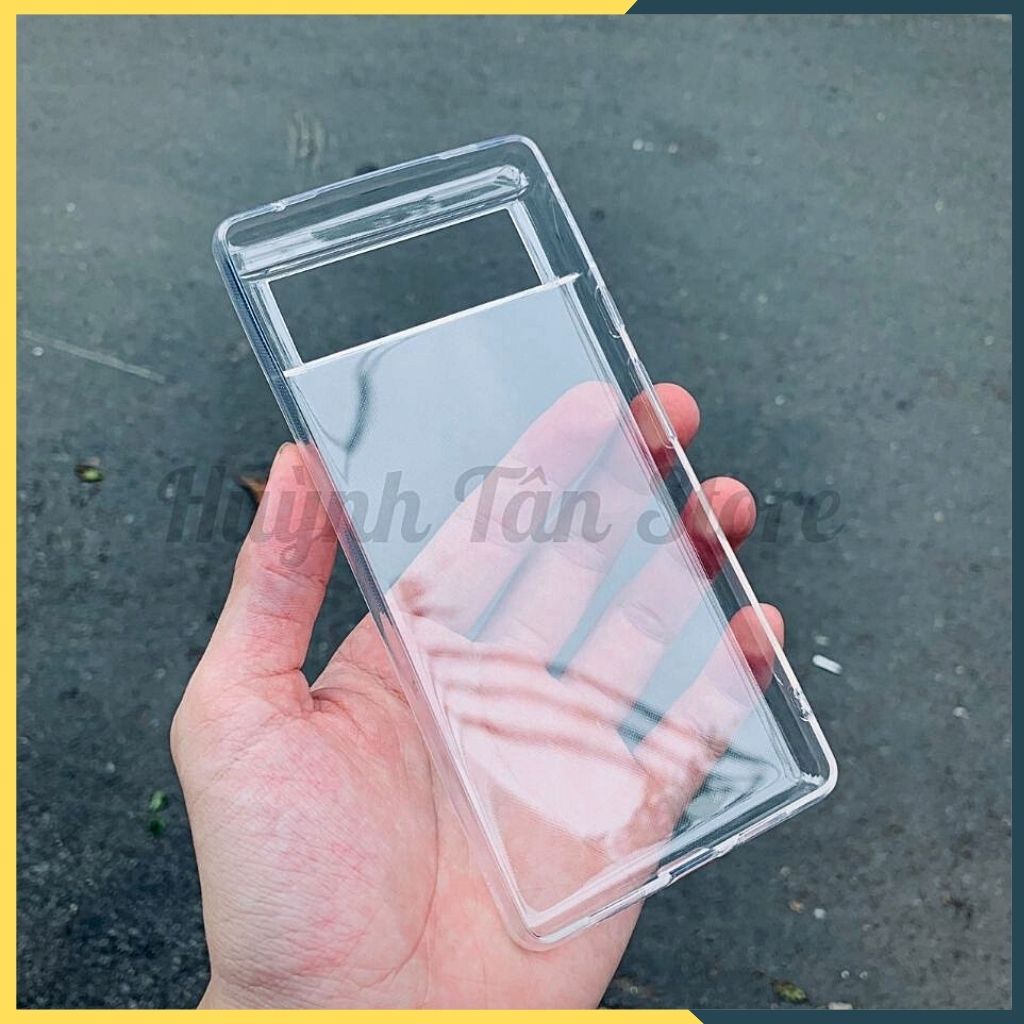 Ốp lưng trong suốt silicon GOR dành cho pixel 6 pro bảo vệ camera dẻo siêu mỏng - Hàng nhập khẩu
