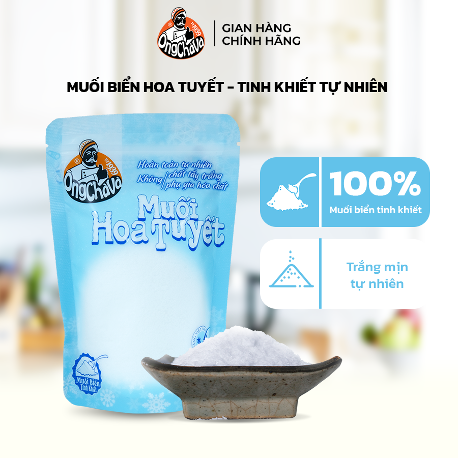 Muối Hoa Tuyết 225g thương hiệu Ông Chà Và – Hàng chính hãng